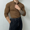 RT No. 10935 KNIT VERTICAL POLO LONGSLEEVE