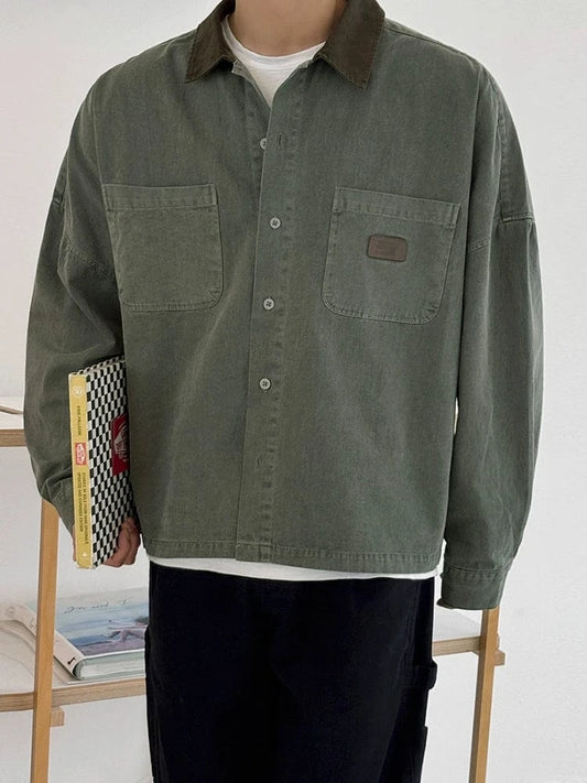 RT No. 29066 CONTRAST COLLAR CARGO JACKET