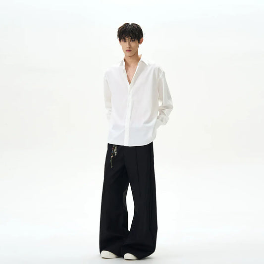 RT No. 40517 WHITE BUTTON UP SHIRT