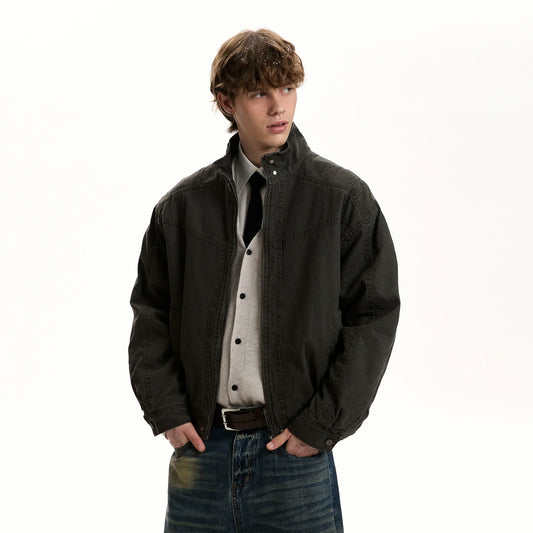 RT No. 40809 YORU RECONSTRUCTED STAND COLLAR JACKET