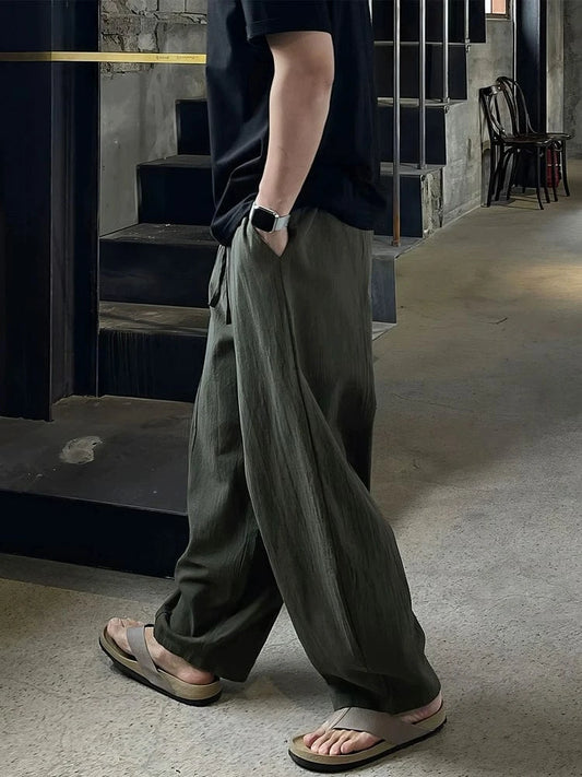 RT No. 18505 PLEATED WIDE STRAIGHT PANTS