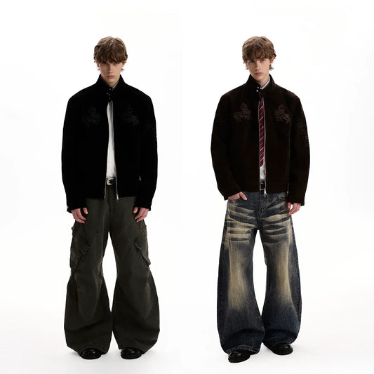 RT No. 42018 KNIGHT SUEDE BOXY JACKET