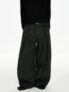 RT No. 50025 PLEATED A-LINE BAGGY SUIT PANTS