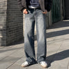RT No. 48013 WASHED DENIM STRAIGHT JEANS