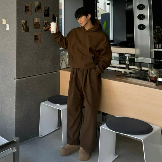 RT No. 48008 PULLOVER HOODIE & PLEATED SWEATPANTS