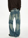 RT No. 50006 WASHED DENIM STRAIGHT JEANS