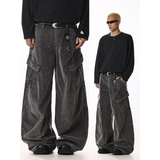 RT No. 58044 CORDUROY SCIMITAR CARGO PANTS