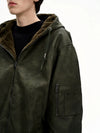 RT No. 50274 LEATHER HOODED JACKET