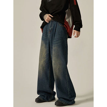 RT No. 11170 BAGGY WIDE STRAIGHT DENIM JEANS