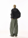 RT No. 19802 RECONSTRUCTED ARMY GREEN CARGO PANTS