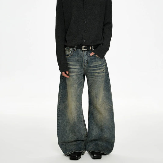 RT No. 50005 WHISKER WASH DENIM JEANS
