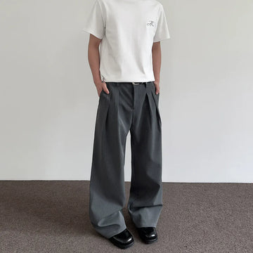 RT No. 40507 PLEATED STRAIGHT SUIT PANTS