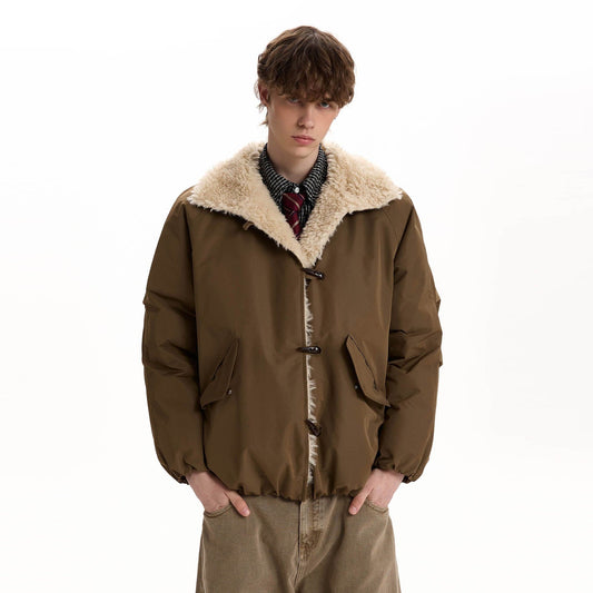 RT No. 58005 FUR COLLAR BUCKLE JACKET