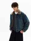 RT No. 50409 FUR COLLAR DENIM JACKET