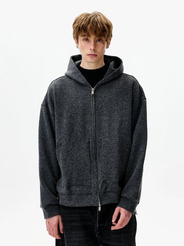 RT No. 50278 WOOLEN ZIPPER HOODIE