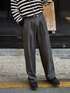 RT No. 32087 PLEATED DARK GRAY SUIT PANTS