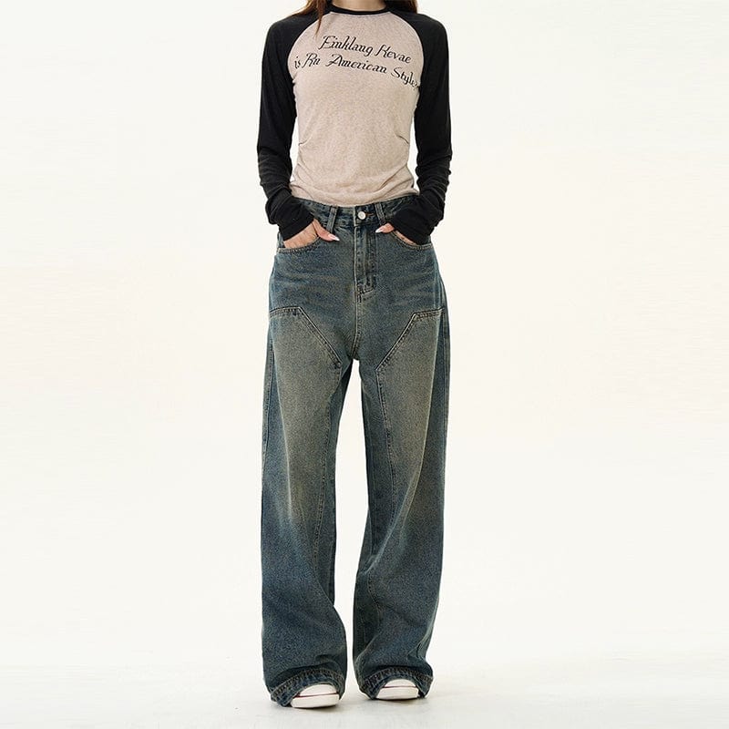 RT No. 12044 BLUE RODEO DENIM STRAIGHT JEANS