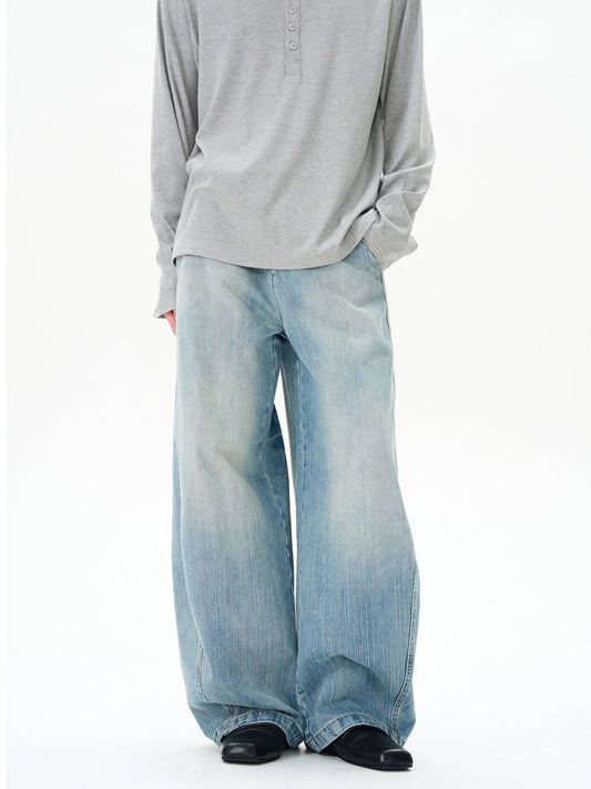 RT No. 12133 LIGHT BLUE BAGGY DENIM JEANS