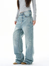 RT No. 31018 BAGGY STRAIGHT DENIM JEANS