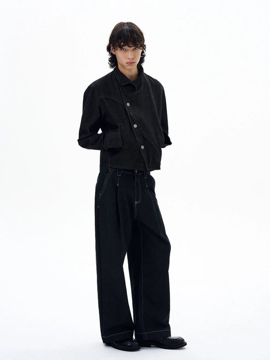 RT No. 29032 KENDO ABSTRACT DENIM JACKET