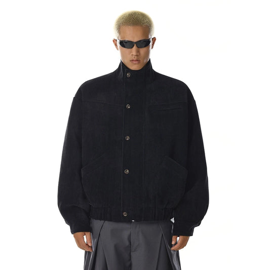RT No. 32736 TEXTURED STAND COLLAR JACKET