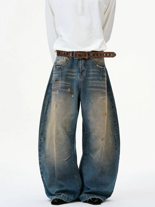 RT No. 32814 WASHED SCIMITAR DENIM JEANS