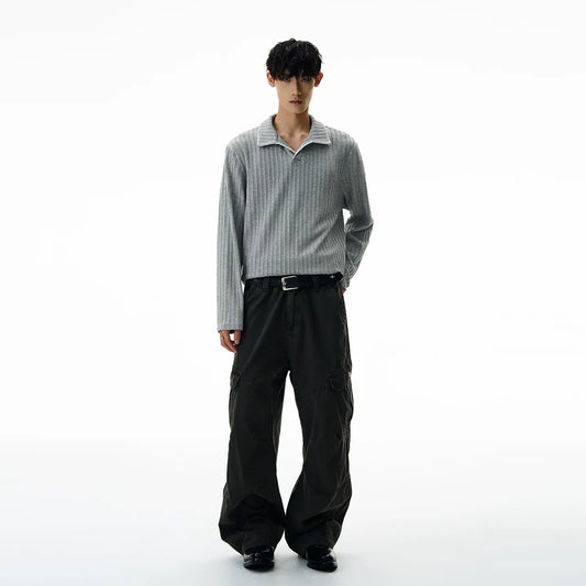 RT No. 40712 KNITWEAR POLO COLLAR SHIRT