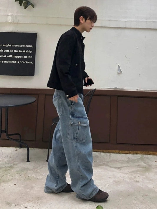 RT No. 29505 WASHED CARGO DENIM JEANS