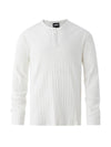 RT No. 29509 KNIT HENLEY COLLAR LONGSLEEVE