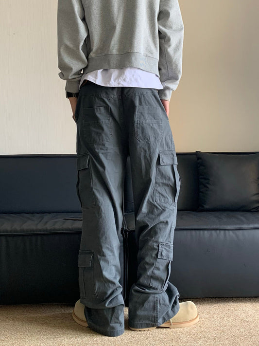 RT No. 11537 WASHED GRAY CARGO PANTS