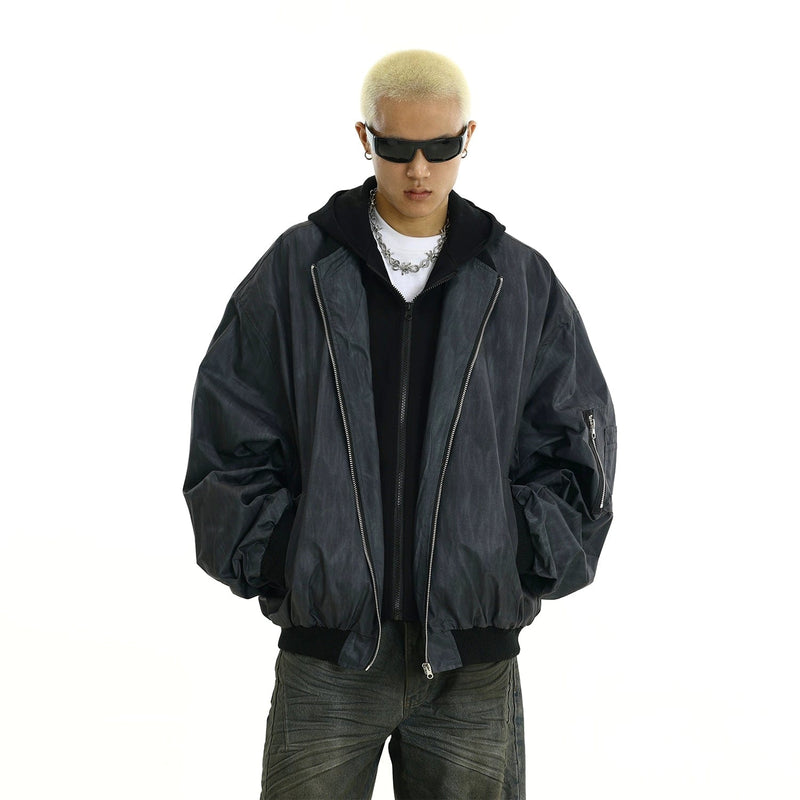 RT No. 11431 TWO PIECE HOODED MOTORCYCLE BOMBER JK