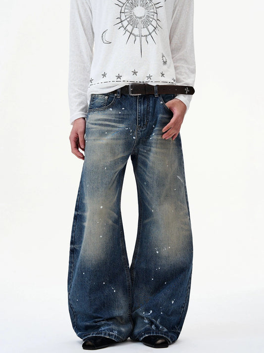 RT No. 32816 INK WASHED SCIMITAR DENIM JEANS