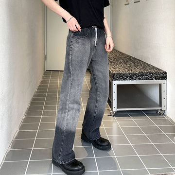 RT No. 9164 GRADIENT GRAY STRAIGHT DENIM JEANS