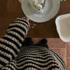RT No. 42101 KNITWEAR STRIPED PULLOVER SWEATER