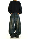 RT No. 12122 DISTRESSED BAGGY DENIM JEANS