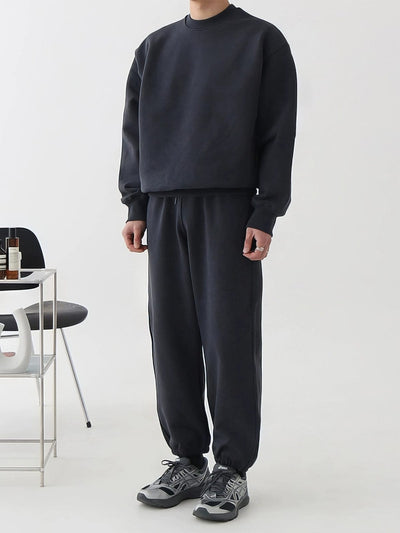 RT No. 11401 NAVY BLUE CREWNECK SWEATER & SWEATPANTS