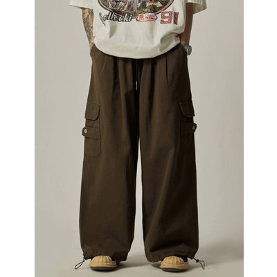 RT No. 11172 WIDE STRAIGHT BAGGY CARGO PANTS