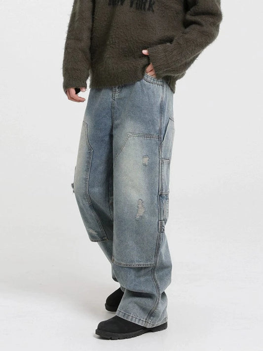 RT No. 32612 DISTRESSED CARPENTER DENIM JEANS