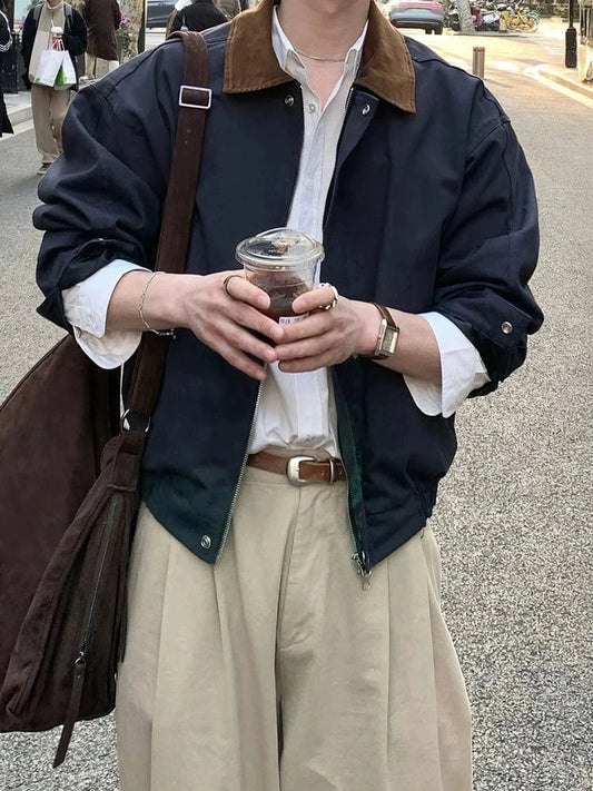 RT No. 31072 CONTRAST ZIP SHORT JACKET