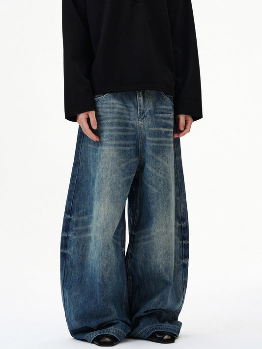 RT No. 55117 SCIMITAR BAGGY DENIM JEANS