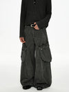 RT No. 50030 RECONSTRUCTED BAGGY CARGO PANTS