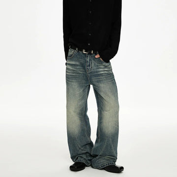 RT No. 50021 WHISKER WASH DENIM JEANS