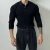 RT No. 10935 KNIT VERTICAL POLO LONGSLEEVE