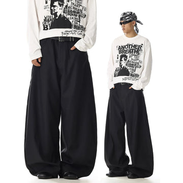 RT No. 32701 WIDE STRAIGHT SLACK PANTS