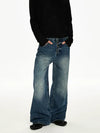 RT No. 50026 WASHED DENIM STRAIGHT JEANS