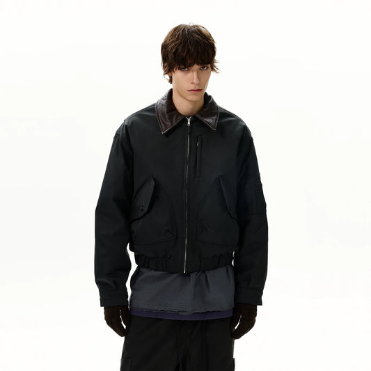 RT No. 50141 LEATHER COLLAR WORKWEAR JACKET