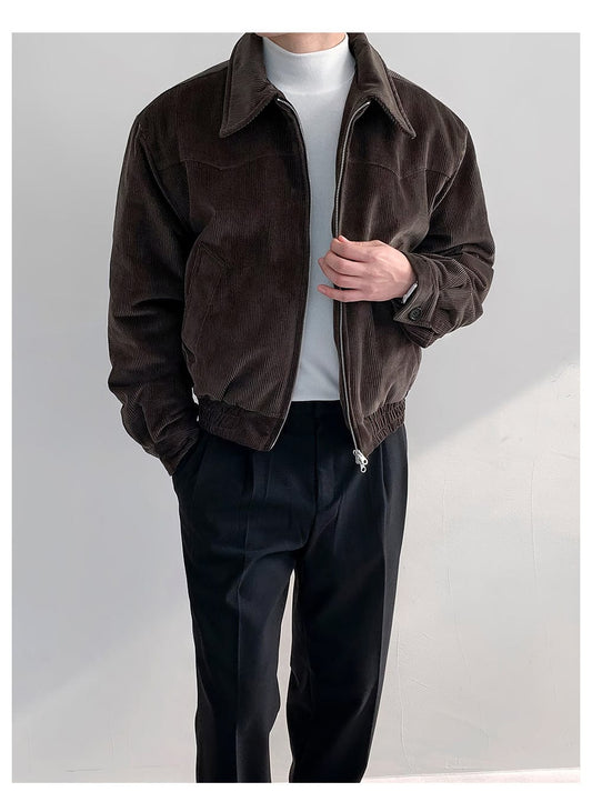 RT No. 11876 CORDUROY ZIP-UP JACKET