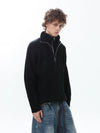RT No. 50220 KNITWEAR DOUBLE COLLAR QUARTER ZIP SWEATER