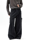 RT No. 55120 RECONSTRUCTED WIDE STRAIGHT PANTS