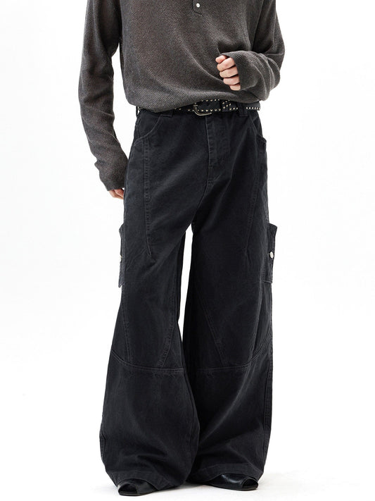RT No. 55120 RECONSTRUCTED WIDE STRAIGHT PANTS